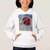 Kerst Robin Kinder Hoodie (Voorkant)