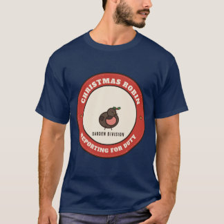 Kerst Robin: Meldt zich voor Dienst T-shirt