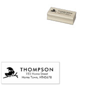 Kerst Robin Retouradres Rubberstempel (Gestempeld)