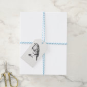 Kerst Robin schattig Cadeaulabel (Met Touw)