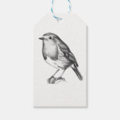 Kerst Robin schattig Cadeaulabel (Voorkant)