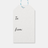 Kerst Robin schattig Cadeaulabel (Achterkant)