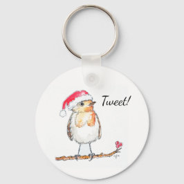 Kerst Robin Sleutelhanger