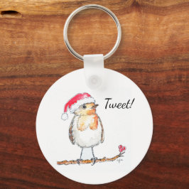 Kerst Robin Sleutelhanger