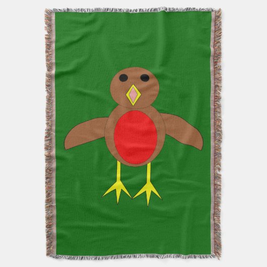 Kerst Robin Werpdeken Deken (Voorkant Verticaal)