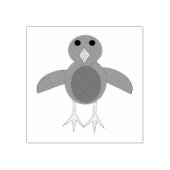 Kerst Robin Wood Art Stamp Rubberstempel (Afrduk)