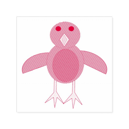 Kerst Robin Zelfinkende Stempel (Design)