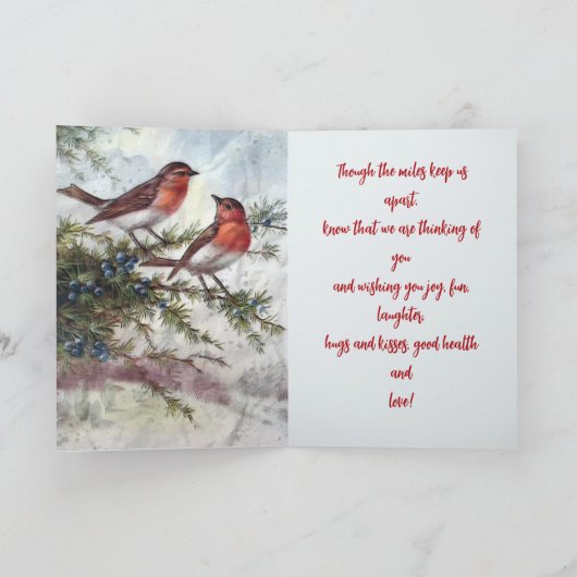 KERST ROBINS MILES APART KERST KAART (Binnen)