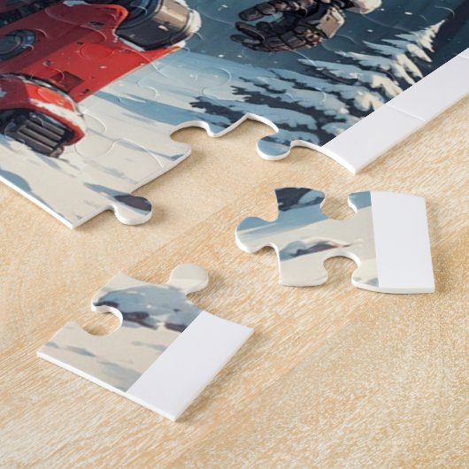 Kerst Robot Legpuzzel (Zijkant)