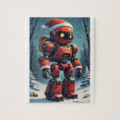 Kerst Robot Legpuzzel (Verticaal)