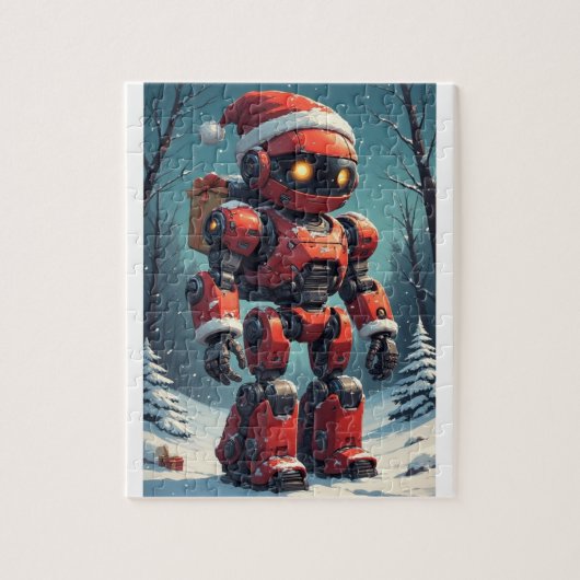 Kerst Robot Legpuzzel (Verticaal)