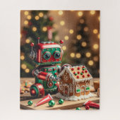 Kerst Robot Puzzel Legpuzzel (Verticaal)