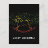 Kerst Rocking Horse 2016 Feestdagenkaart (Voorkant)