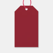 Kerst Rode Bakgeesten  Cadeaulabel (Achterkant)