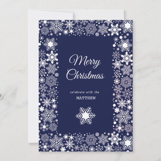 Kerst Rode Bes Krans Uitnodiging (Voorkant)