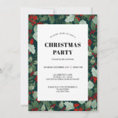 Kerst Rode Bes Kranz Uitnodiging (Achterkant)