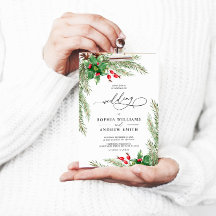 Kerst rode bessen bruiloft