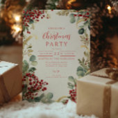 Kerst rode bessen groen kaart