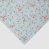 Kerst rode bessen patroon moderne trendy grijs tissuepapier (Detail)