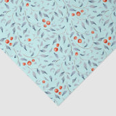 Kerst rode bessen patroon moderne trendy munt tissuepapier (Detail)