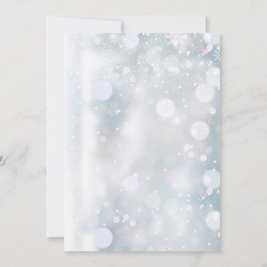 Kerst Rode Bessen Sneeuw Bedrijfs Kerstfeest Kaart (Achterkant)