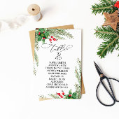 Kerst rode bessen tafel nummer 2 zitplaatsen kaart