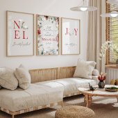 Kerst rode bijbelvers waterverf poster muurkunst sets