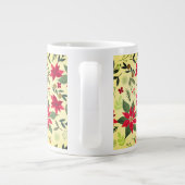 Kerst Rode Bloemen Patroon-11600 Grote Koffiekop (Achterkant)