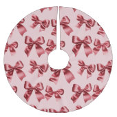 Kerst rode boog op roze achtergrond kerstboom rok (Voorkant)