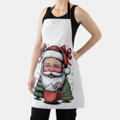 Kerst Rode Coquette Kerstman Vakantie Familie Schort (Insitu)