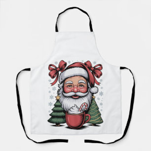 Kerst Rode Coquette Kerstman Vakantie Familie Schort