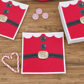 Kerst Rode Elf buik Monogram Vakantie Party Servet