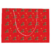 Kerst Rode Gift Bag Groot Cadeauzakje (Achterkant)