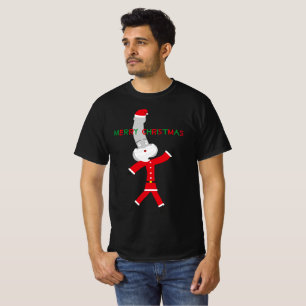 " kerst " rode groene santa claus " t-shirt