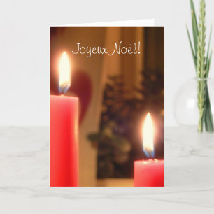 Kerst Rode kaarsen wenskaart Feestdagen Kaart