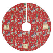 Kerst rode kabouters boerderij bedrijf logo kerstboom rok (Voorkant)