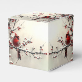 Kerst Rode Kardinaal Vakantie Cadeaudoos Bedankdoosjes