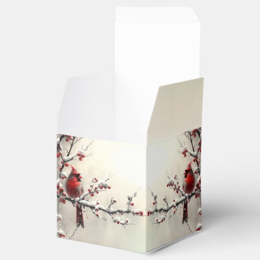 Kerst Rode Kardinaal Vakantie Cadeaudoos Bedankdoosjes (Geopend)