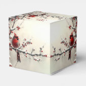 Kerst Rode Kardinaal Vakantie Cadeaudoos Bedankdoosjes (Achterkant)