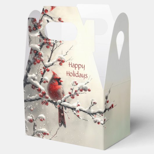 Kerst Rode Kardinaal Vakantie Cadeaudoos Bedankdoosjes (Geopend)