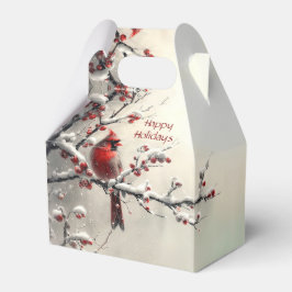 Kerst Rode Kardinaal Vakantie Cadeaudoos Bedankdoosjes