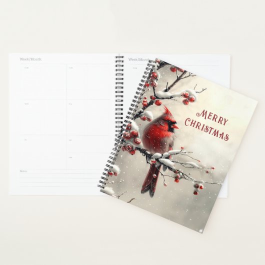 Kerst Rode Kardinaal Vakantieplanner Planner (Display)