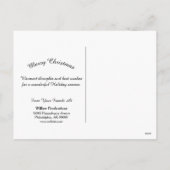 Kerst Rode Kardinaal Zakelijke Waterverf Feestdagenkaart (Achterkant)