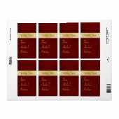 Kerst Rode Keuken Treat Baking Label (Full Sheet)