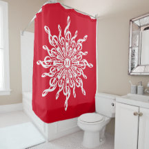 Kerst Rode ornamentaal monogram G-Clef Sneeuwvlok