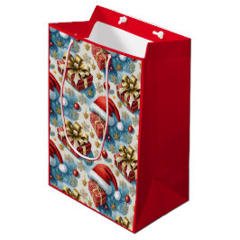 Kerst Rode Papieren Winkelzakken Medium Cadeauzakje