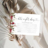 Kerst Rode Poinsettia Datum Nacht Ideeën Kaart