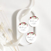 Kerst Rode Poinsettia Vrijgezellenfeest Gift Label