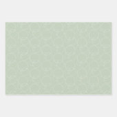 Kerst Rode Poinsettia Waterverf Handgeschilderd Inpakpapier Vel (Voorkant 2)