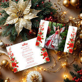 Kerst Rode Poinsettias Inspiraties Chic Floral Kaart